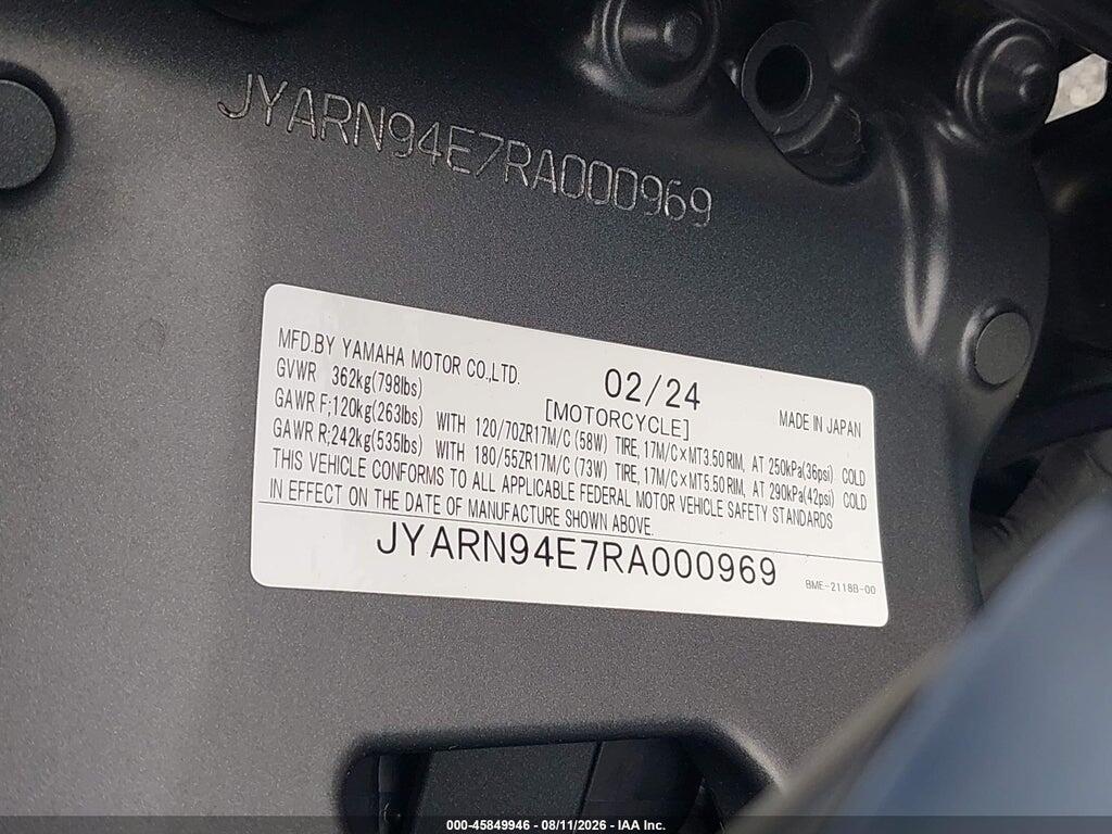 JYARN94E7RA000969 2024 YAMAHA MT09 photo no. 10