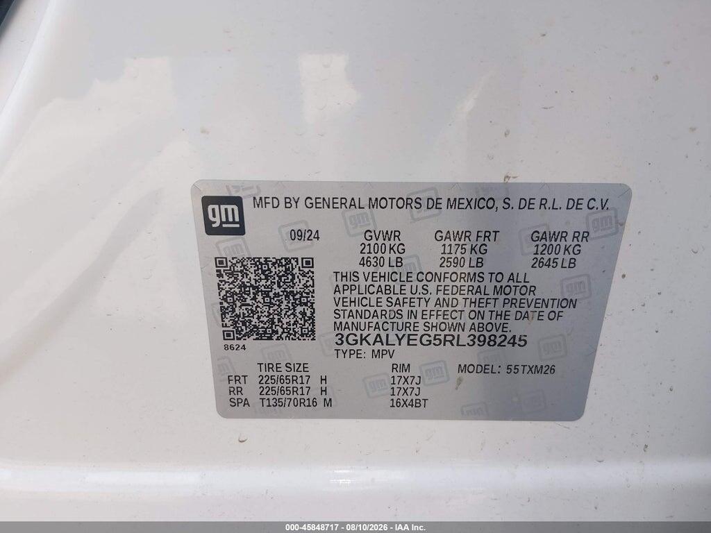 3GKALYEG5RL398245 2024 GMC TERRAIN photo no. 9