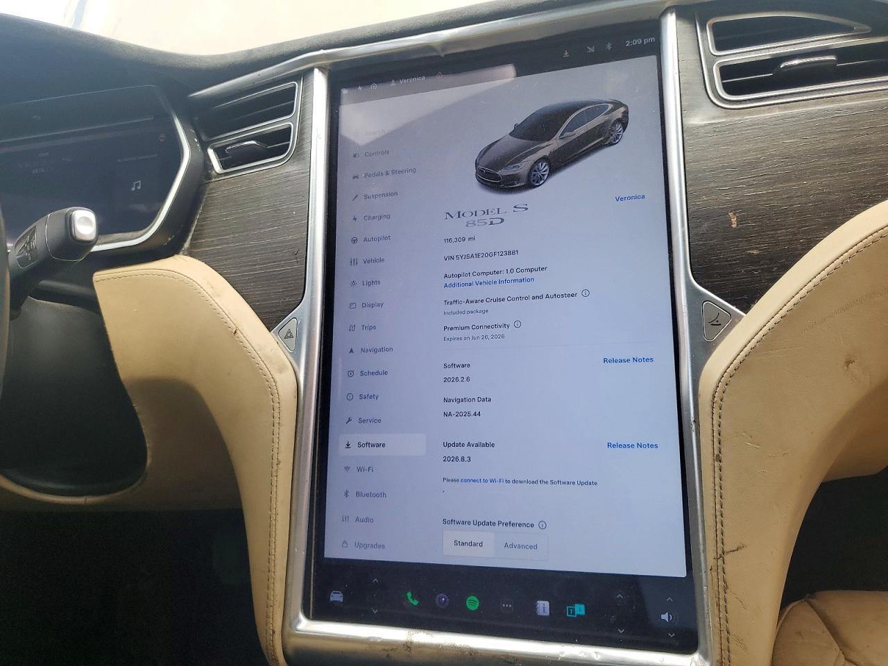 2016 TESLA MODEL S — Фото 9 из 12