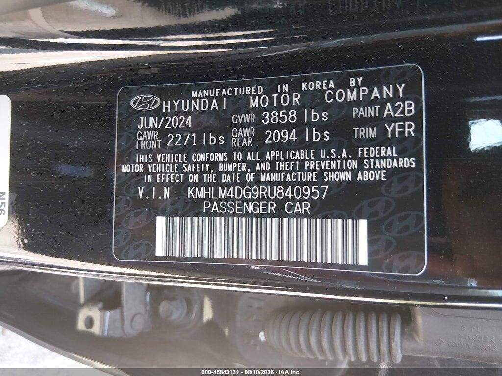 KMHLM4DG9RU840957 2024 HYUNDAI ELANTRA photo no. 9