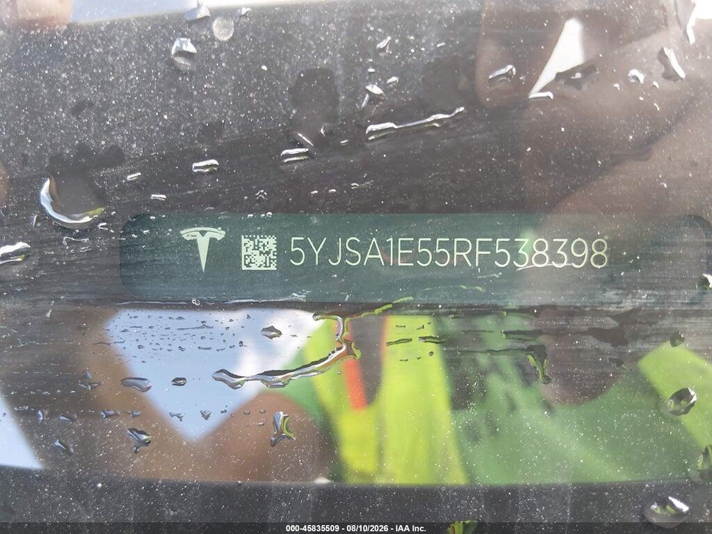 5YJSA1E55RF538398 2024 TESLA MODEL S photo no. 9
