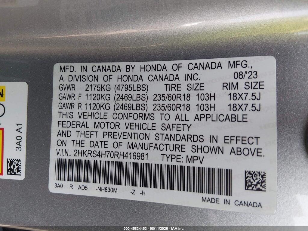 2HKRS4H70RH416981 2024 HONDA CR-V photo no. 9