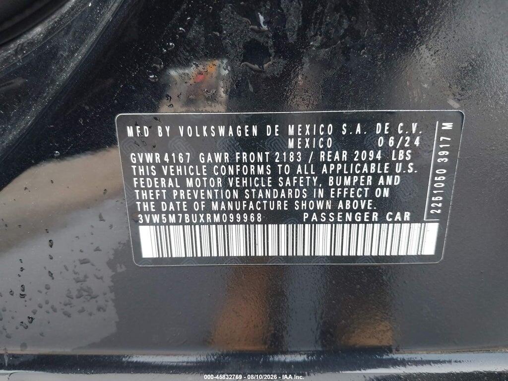 3VW5M7BUXRM099968 2024 VOLKSWAGEN JETTA photo no. 9
