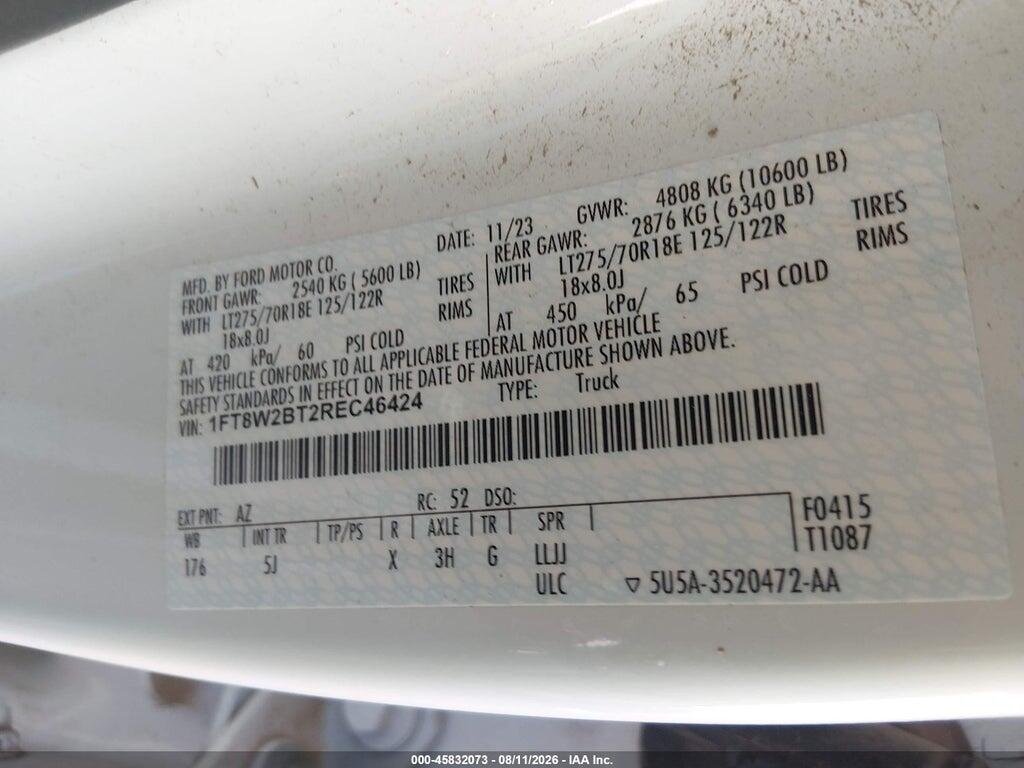 1FT8W2BT2REC46424 2024 FORD F-250 photo no. 8