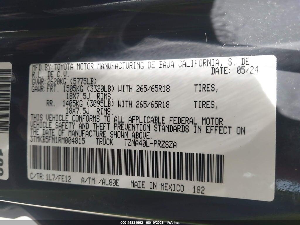 3TMKB5FN1RM004815 2024 TOYOTA TACOMA photo no. 9