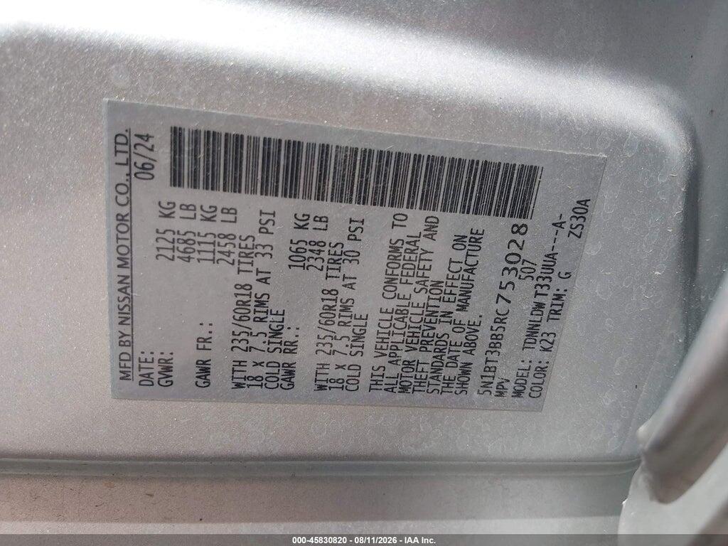 5N1BT3BB5RC753028 2024 NISSAN ROGUE photo no. 9