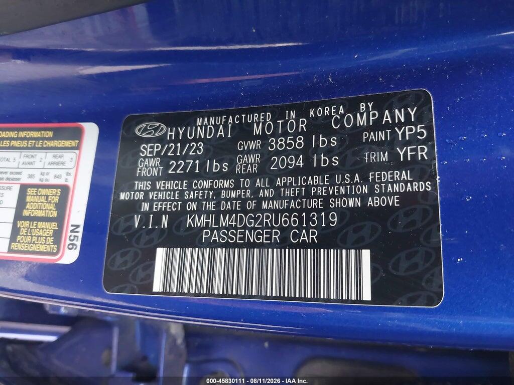 KMHLM4DG2RU661319 2024 HYUNDAI ELANTRA photo no. 9