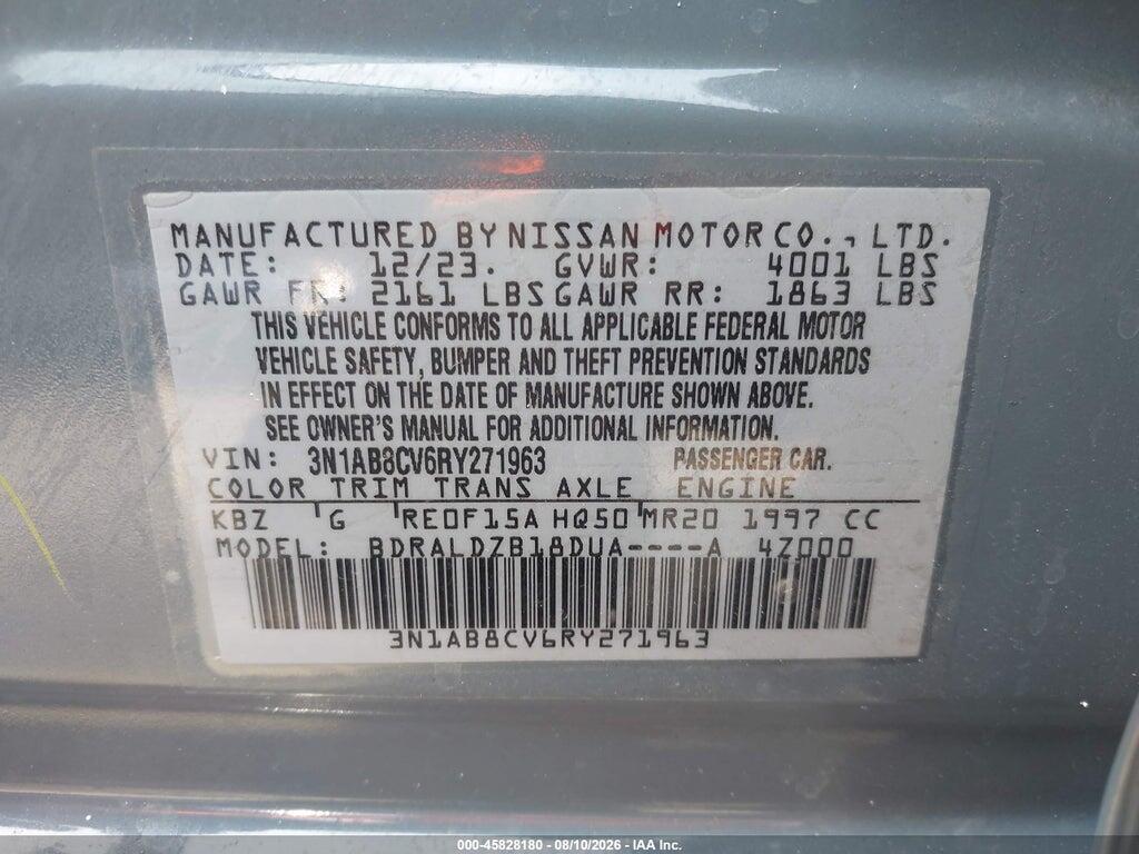 3N1AB8CV6RY271963 2024 NISSAN SENTRA photo no. 9