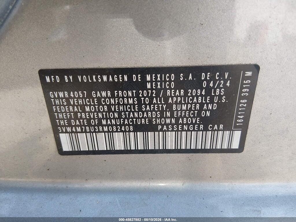 3VW4M7BU3RM082408 2024 VOLKSWAGEN JETTA photo no. 9