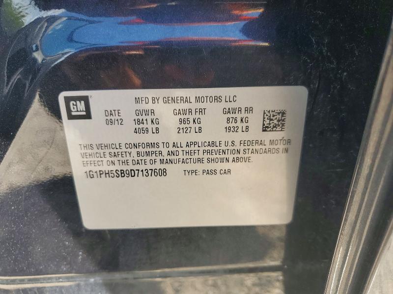 1G1PH5SB9D7137608 2013 CHEVROLET CRUZE photo no. 12