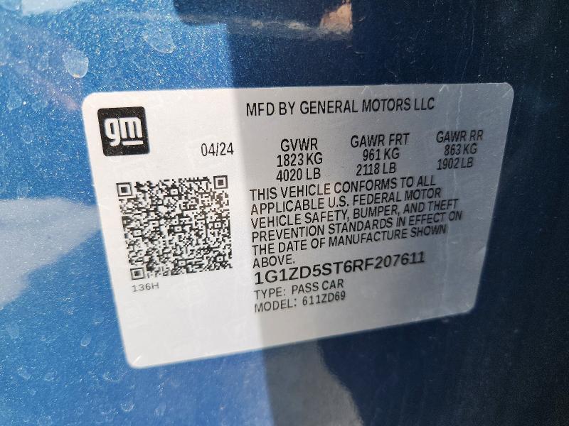 2024 CHEVROLET MALIBU LT — Фото 12 из 12