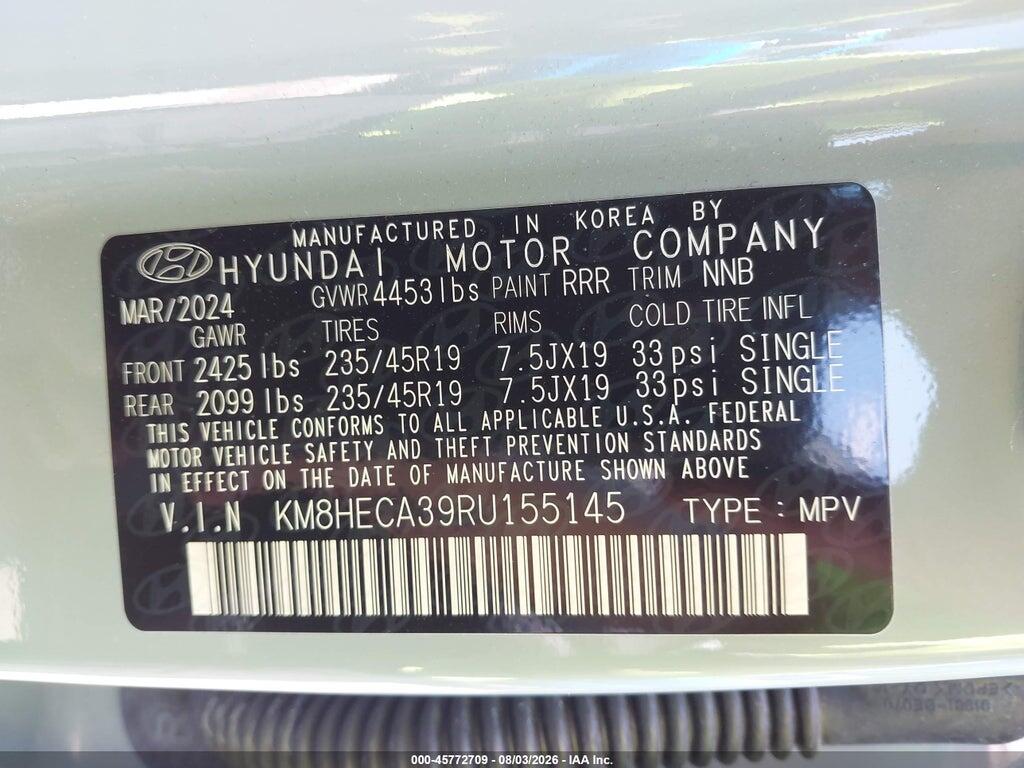 KM8HECA39RU155145 2024 HYUNDAI KONA photo no. 9