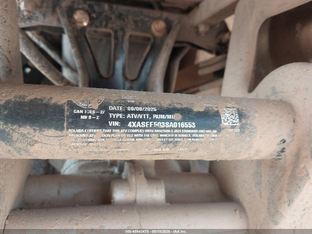 4XASEE503SA016553 2025 POLARIS SPORTSMAN photo no. 10