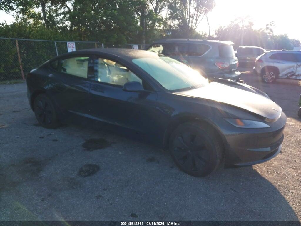 5YJ3E1EA7SF051490 2025 TESLA MODEL 3 photo no. 1