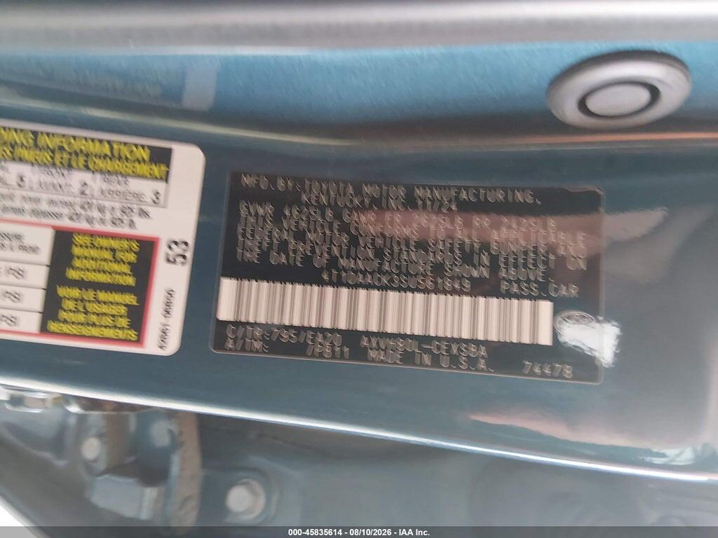4T1DAACK3SU561849 2025 TOYOTA CAMRY photo no. 9