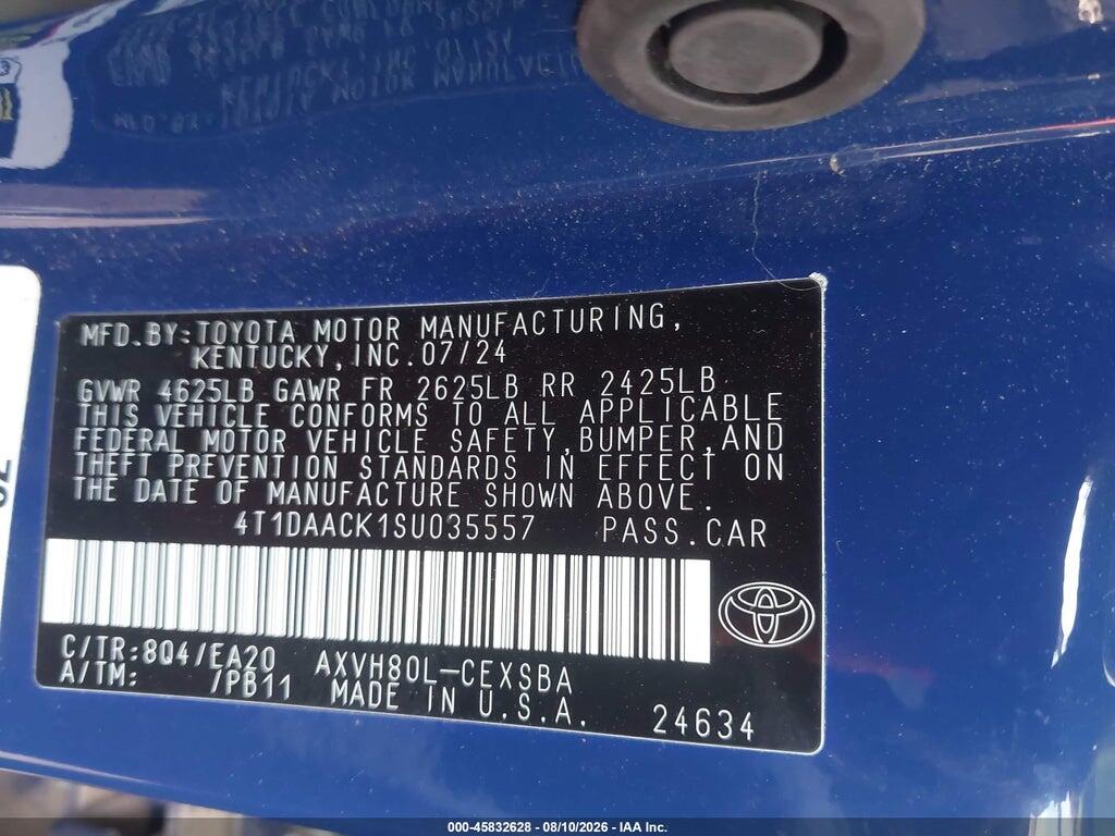 4T1DAACK1SU035557 2025 TOYOTA CAMRY photo no. 9