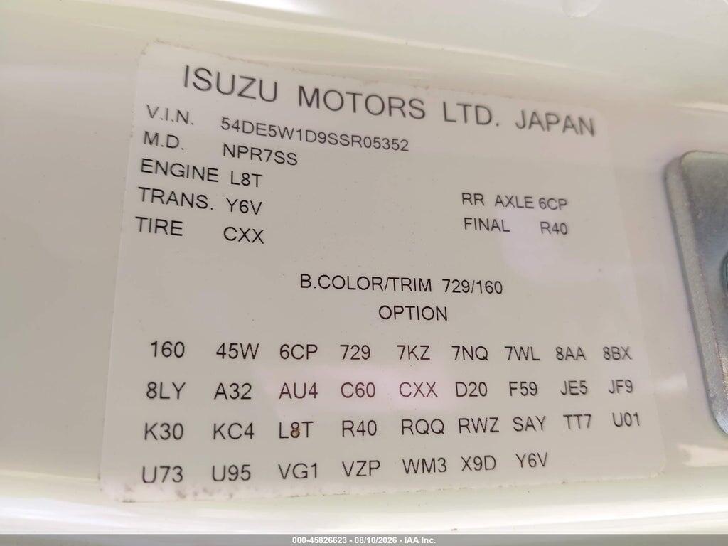 54DE5W1D9SSR05352 2025 ISUZU NRR photo no. 8