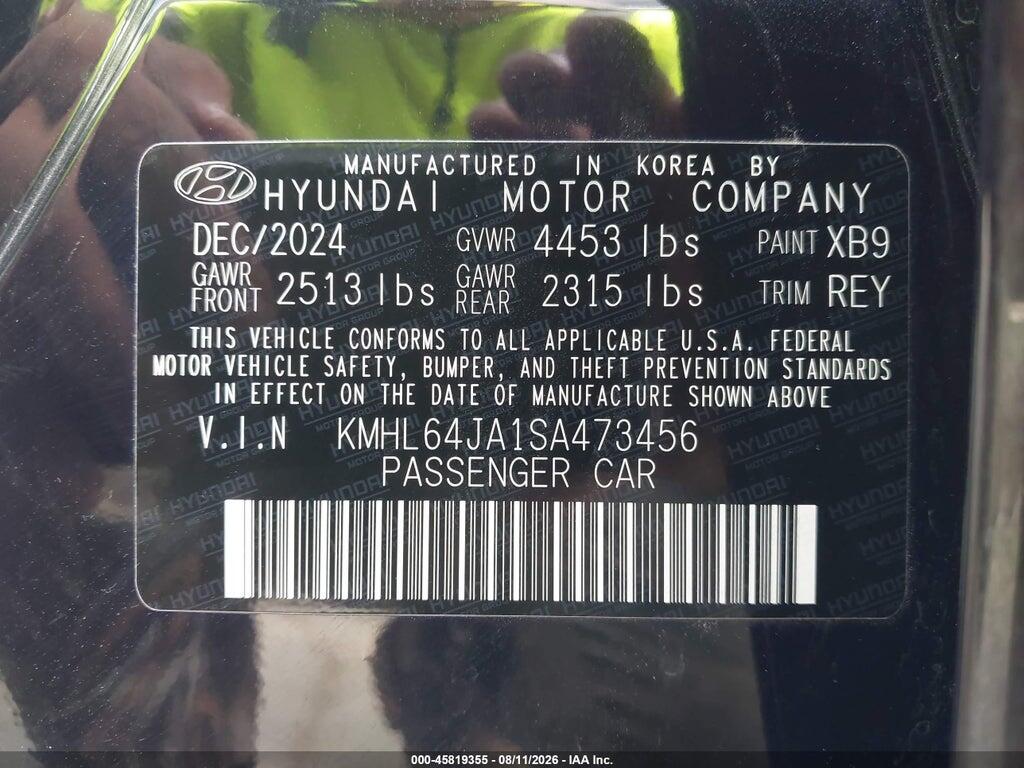 KMHL64JA1SA473456 2025 HYUNDAI SONATA photo no. 9