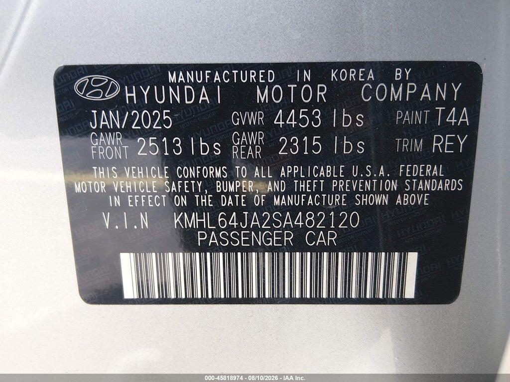 KMHL64JA2SA482120 2025 HYUNDAI SONATA photo no. 9