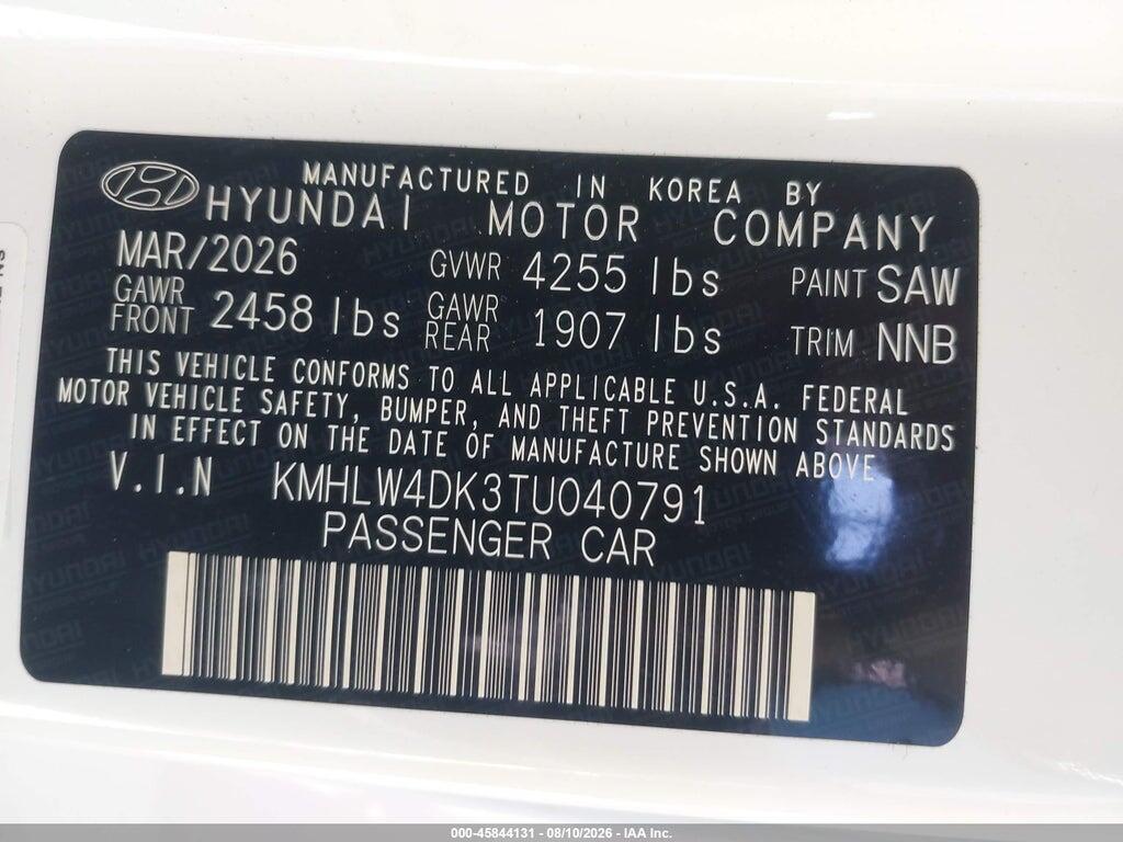 KMHLW4DK3TU040791 2026 HYUNDAI ELANTRA N photo no. 9
