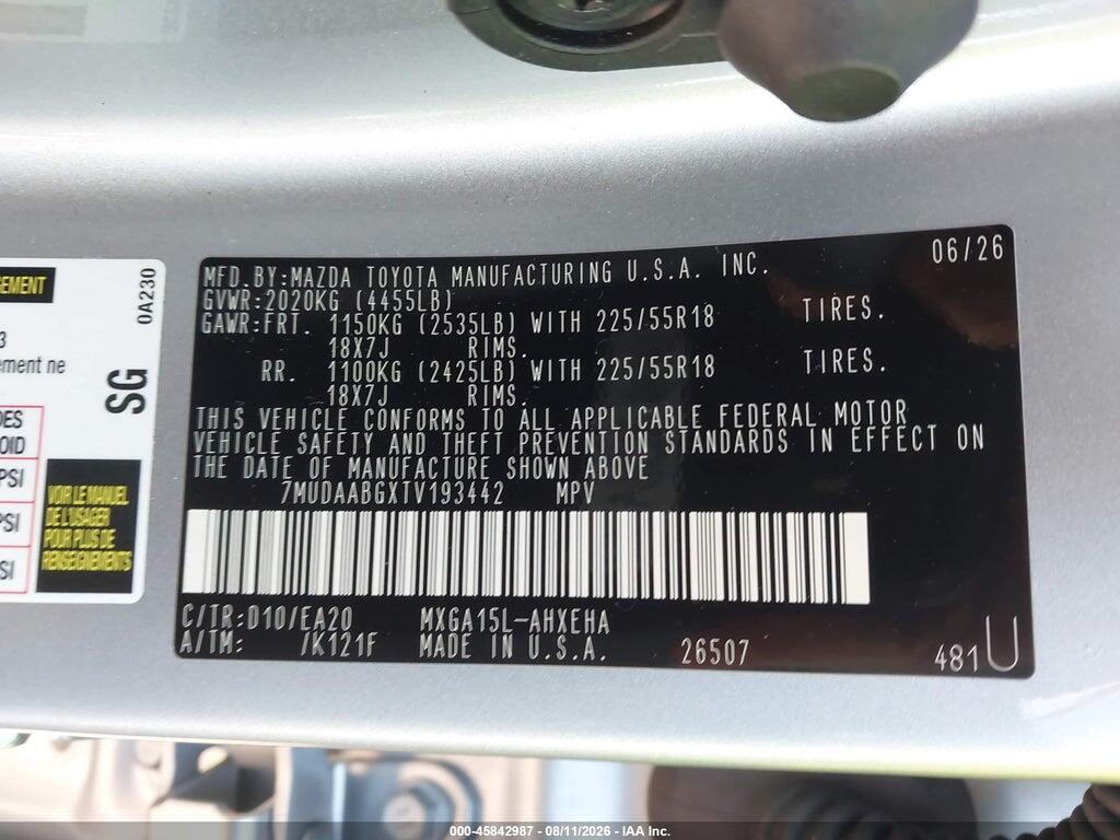 7MUDAABGXTV193442 2026 TOYOTA COROLLA CROSS photo no. 9