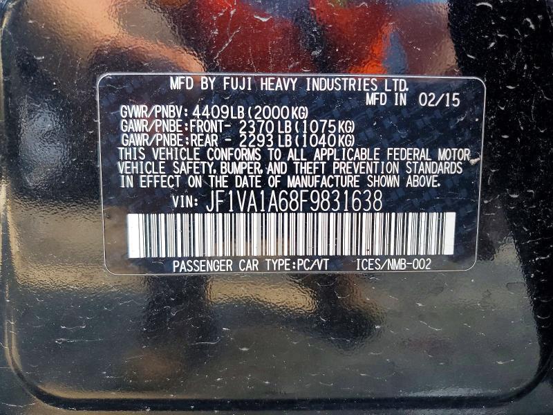 JF1VA1A68F9831638 2015 SUBARU WRX photo no. 12