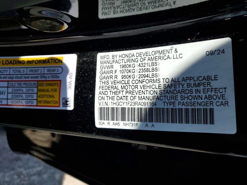 2024 HONDA ACCORD LX — Фото 12 из 12