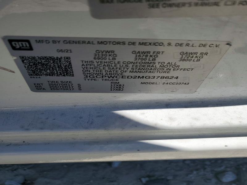 2021 CHEVROLET SILVERADO C1500 LT — Фото 12 из 12