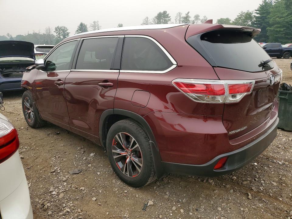 2016 TOYOTA HIGHLANDER XLE — Фото 2 из 12