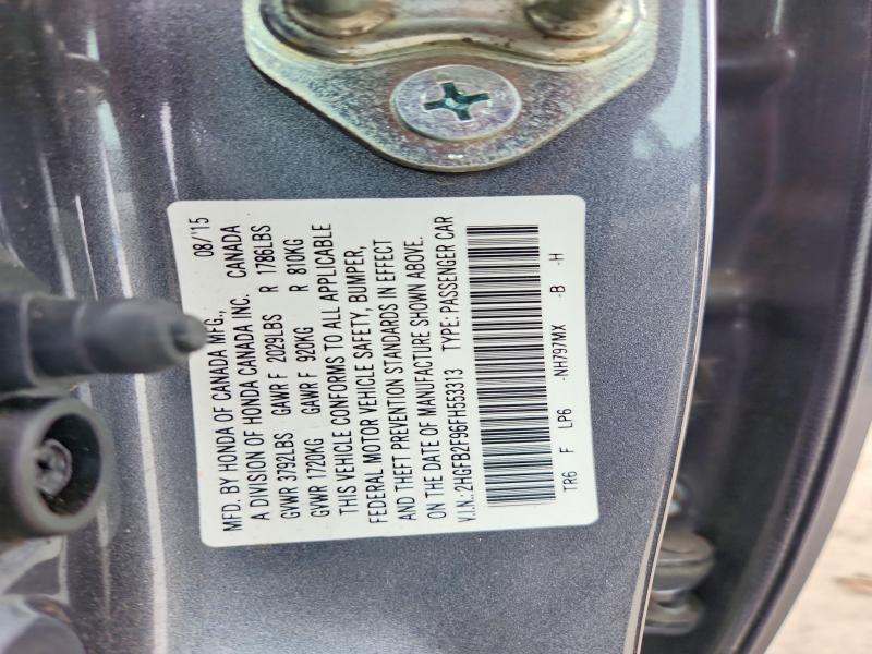 2HGFB2F96FH553313 2015 HONDA CIVIC photo no. 12