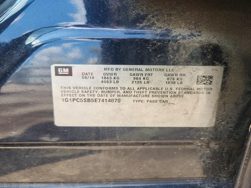 2014 CHEVROLET CRUZE LT — Фото 12 из 12