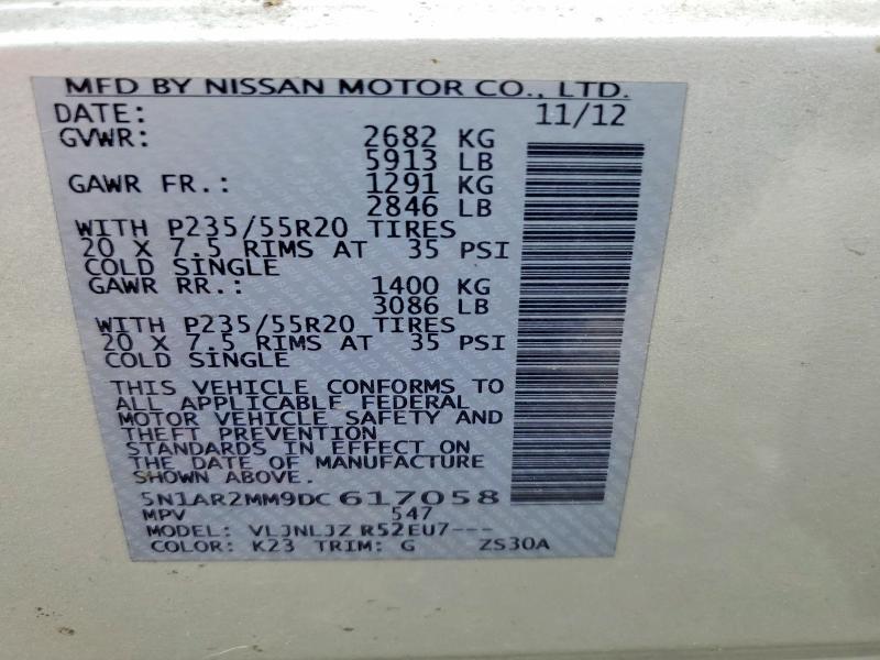 2013 NISSAN PATHFINDER S — Фото 13 из 13
