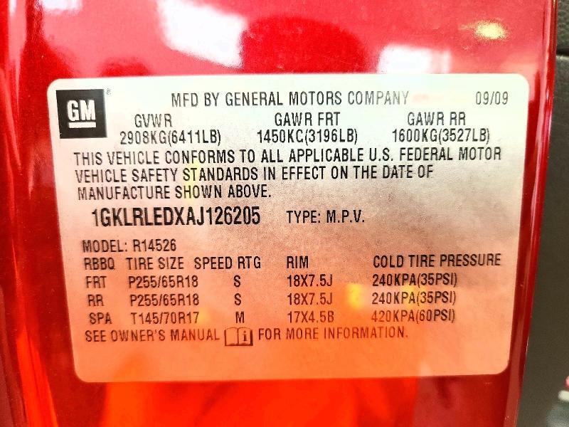 2010 GMC ACADIA SLE — Фото 13 из 13