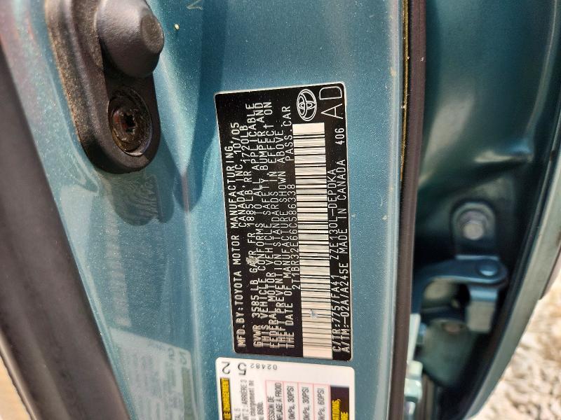 2006 TOYOTA COROLLA CE — Фото 12 из 12