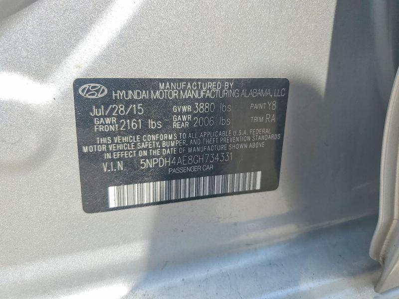 2016 HYUNDAI ELANTRA SE — Фото 12 из 12