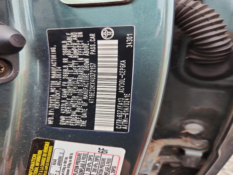 4T1BE32KX4U372157 2004 TOYOTA CAMRY photo no. 12