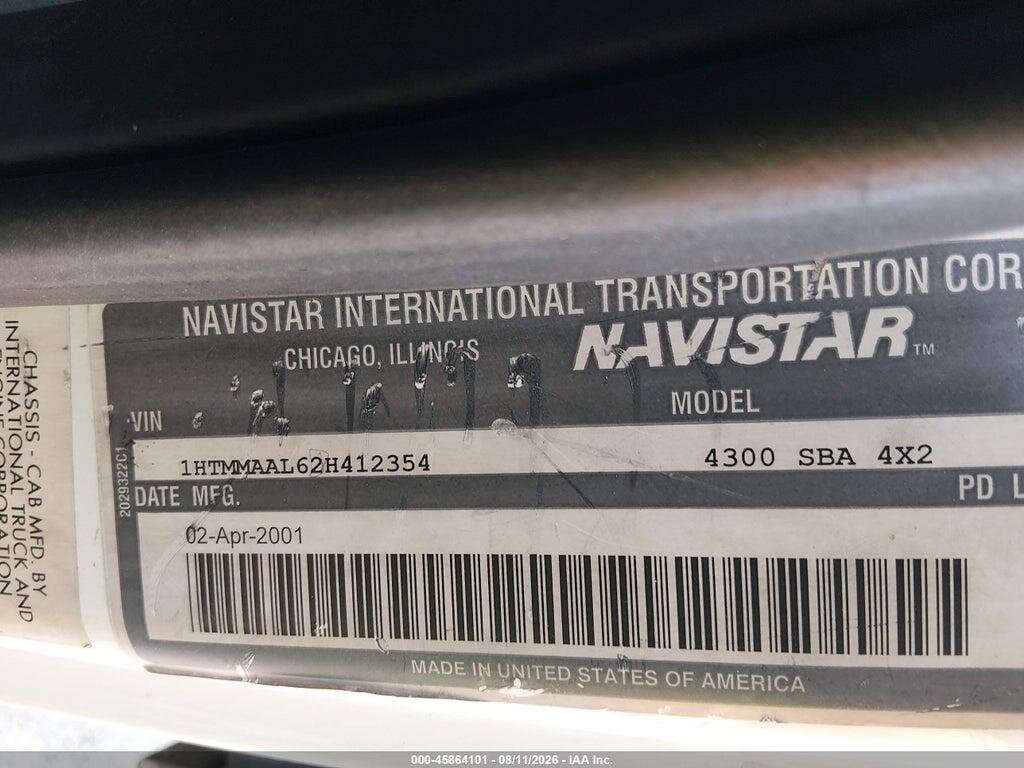 1HTMMAAL62H412354 2002 INTERNATIONAL 4000 photo no. 8