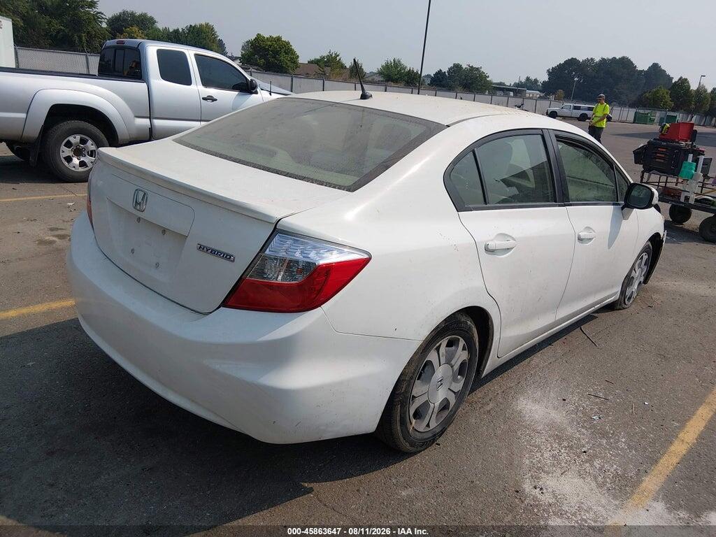 JHMFB4F28CS008536 2012 HONDA CIVIC HYBRID photo no. 4