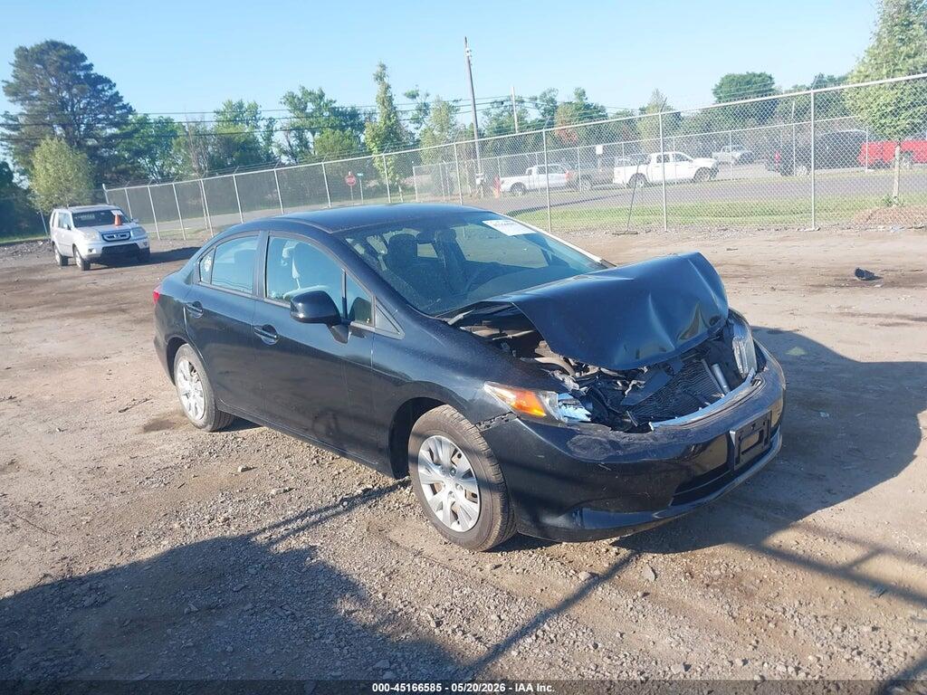 19XFB2F53CE306267 2012 HONDA CIVIC photo no. 1