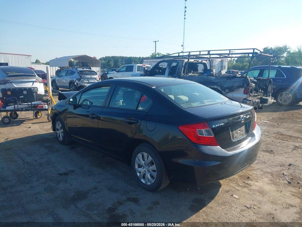 19XFB2F53CE306267 2012 HONDA CIVIC photo no. 3