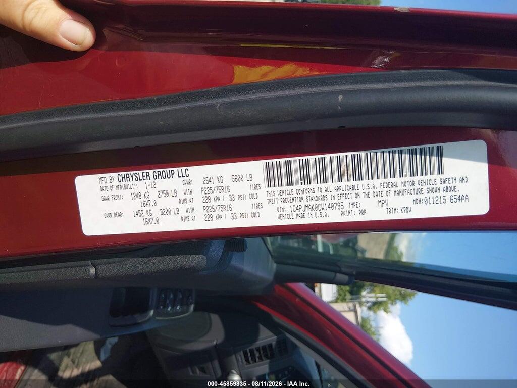 1C4PJMAK0CW140795 2012 JEEP LIBERTY photo no. 9