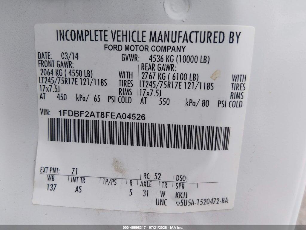 1FDBF2AT8FEA04526 2015 FORD F-250 photo no. 9