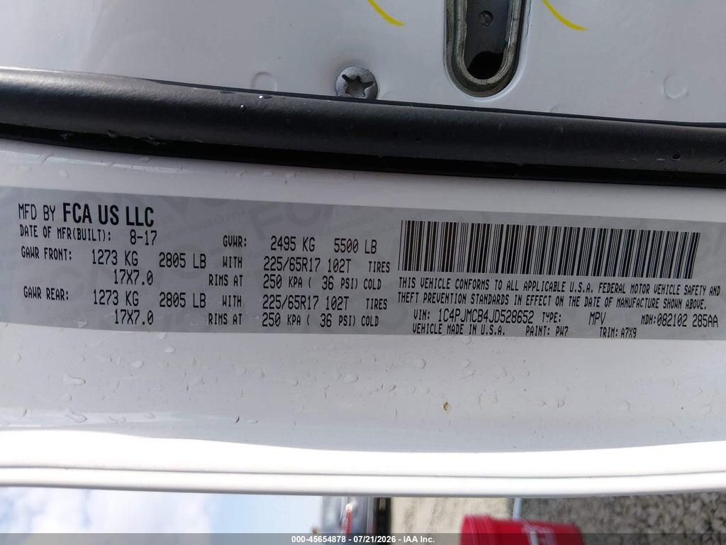 1C4PJMCB4JD528652 2018 JEEP CHEROKEE photo no. 9