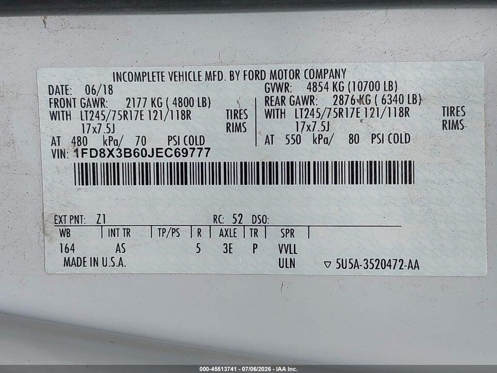 1FD8X3B60JEC69777 2018 FORD F-350 photo no. 9