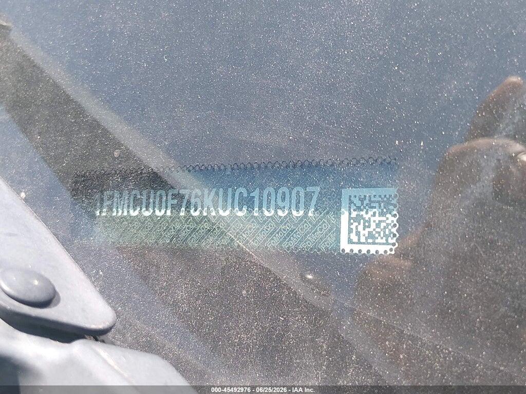 1FMCU0F76KUC10907 2019 FORD ESCAPE photo no. 9