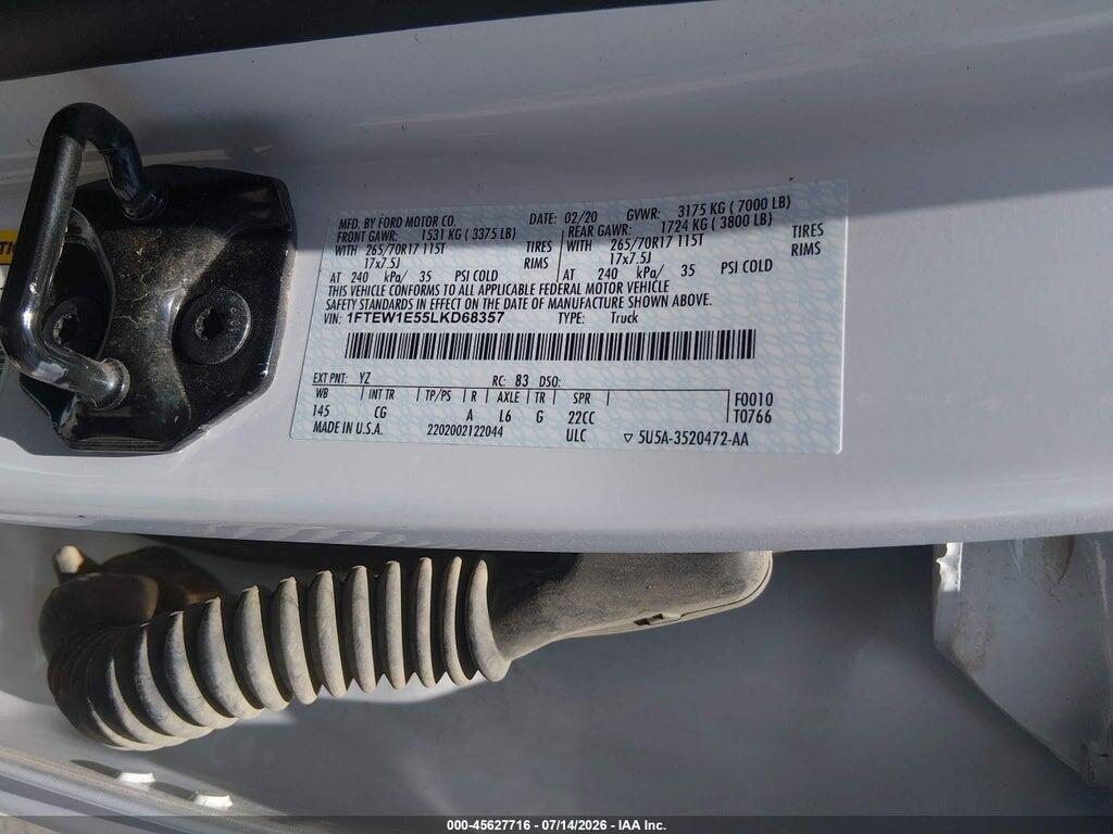 1FTEW1E55LKD68357 2020 FORD F-150 photo no. 9
