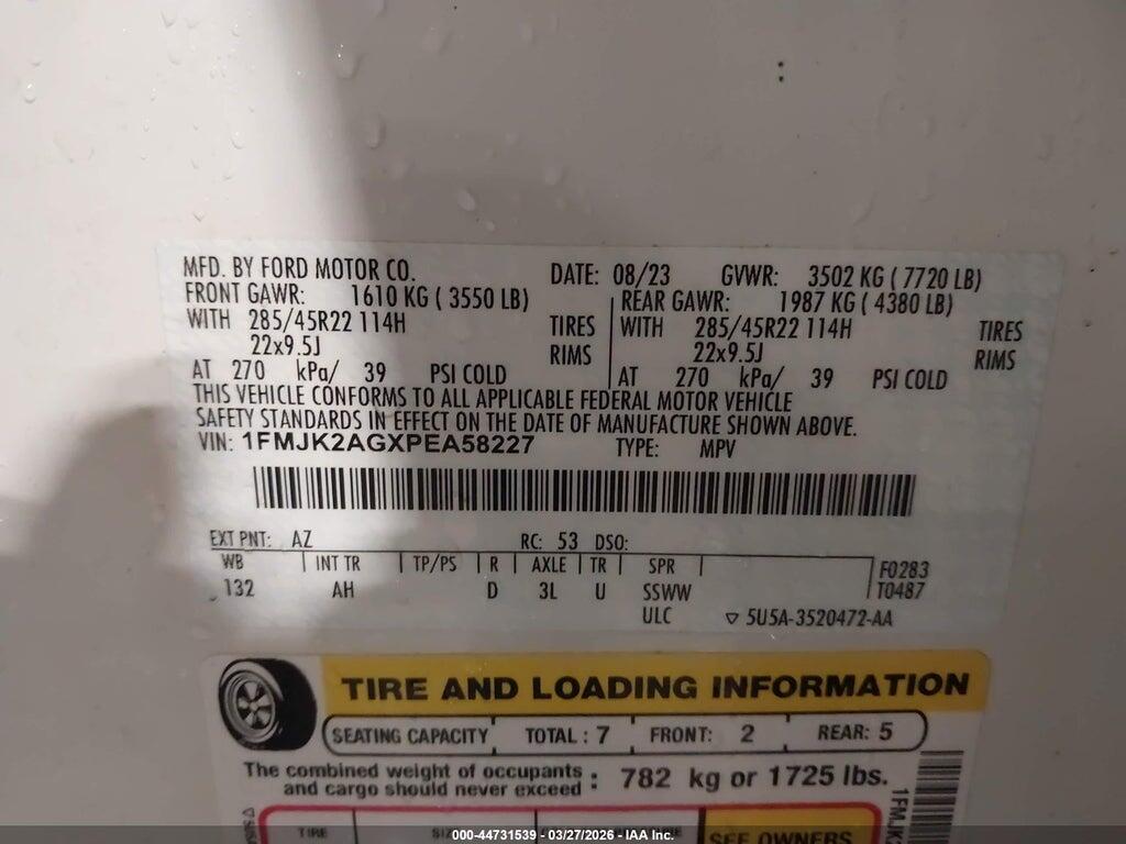 1FMJK2AGXPEA58227 2023 FORD EXPEDITION photo no. 9