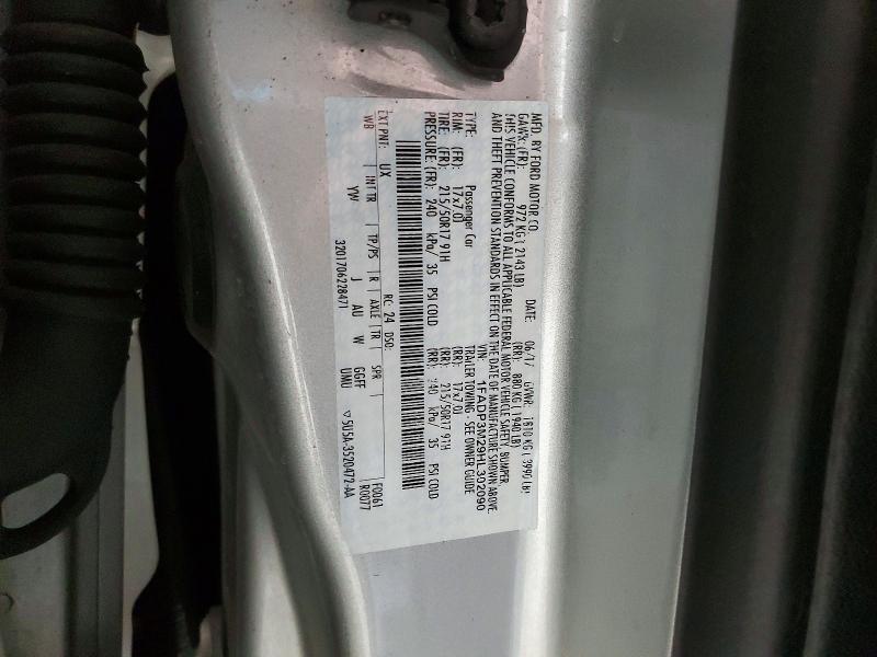 1FADP3M29HL302090 2017 FORD FOCUS photo no. 12