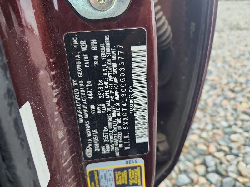 5XXGT4L30GG035777 2016 KIA OPTIMA photo no. 12
