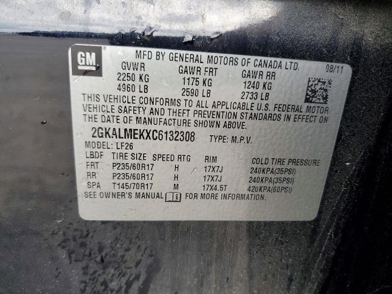 2012 GMC TERRAIN SLE — Фото 13 из 13